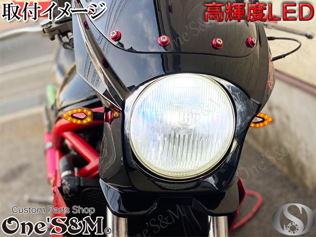 7 インチ led オートバイヘッドライトハイ/ロービームヘッドランプ天使