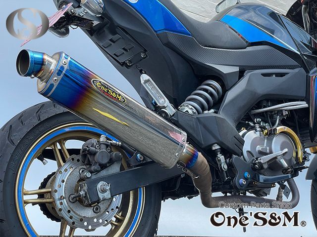 Z125PRO BR125H全車種対応 フルエキゾースト マフラー ワンズ管 デルタ