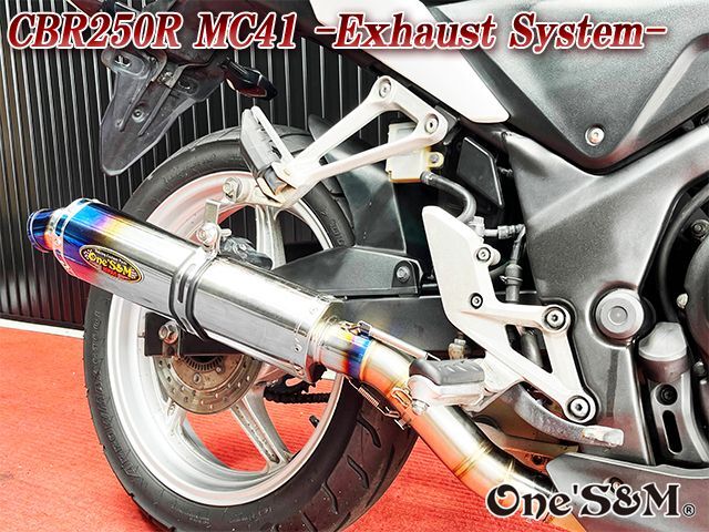 CBR250R MC41用 スリップオン マフラー サイレンサー チタン焼Type - Online Shopping One'Su0026M®